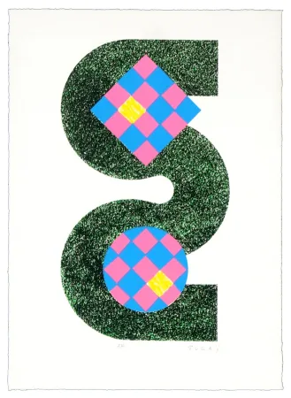 Litografía Sugai - Sans titre 