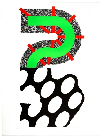 Litografía Sugai - Sans titre