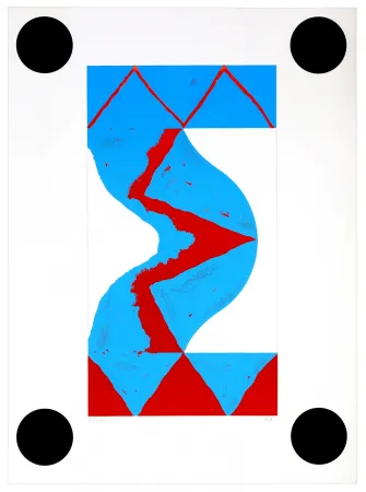 Litografía Sugai - Sans titre