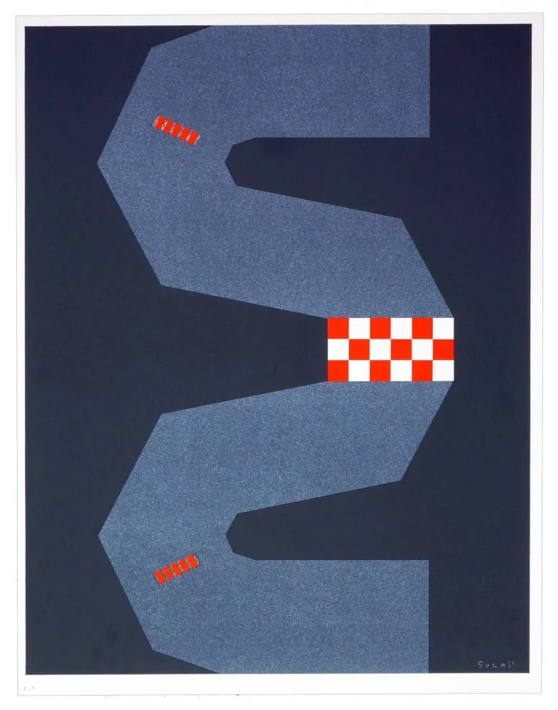 Litografía Sugai - Sans Titre