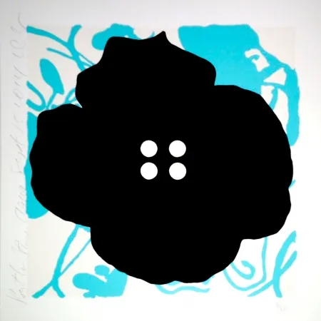 Serigrafía Sultan - Button Flower Aqua