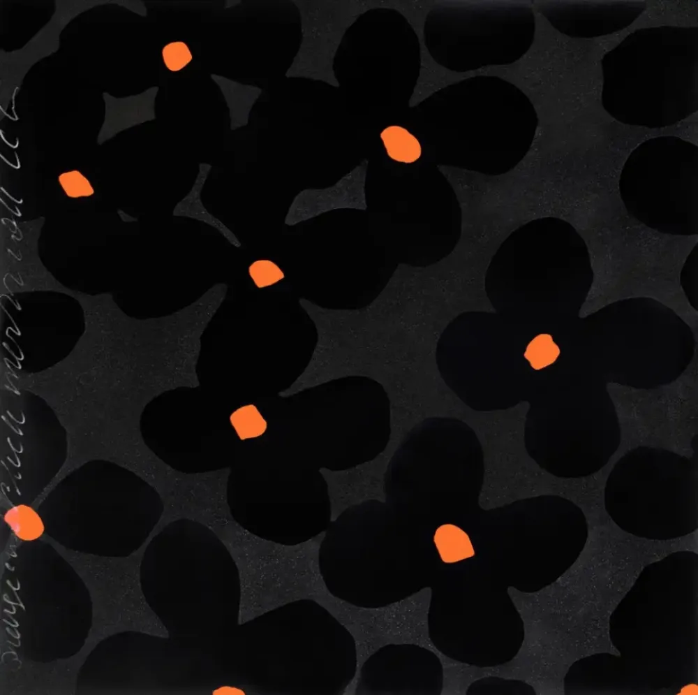 Serigrafía Sultan - Orange and Black