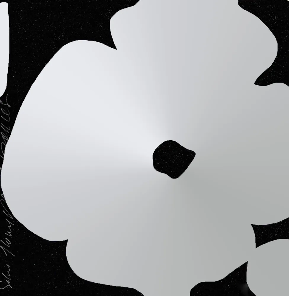 Serigrafía Sultan - Silver Flowers, March 5, 2011