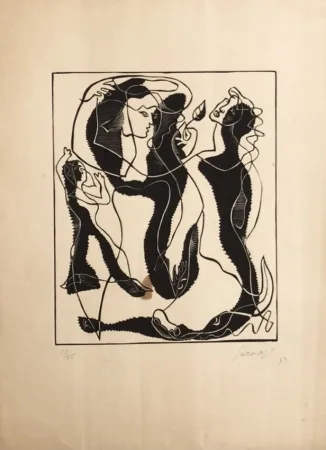 Grabado Survage - 3 femmes