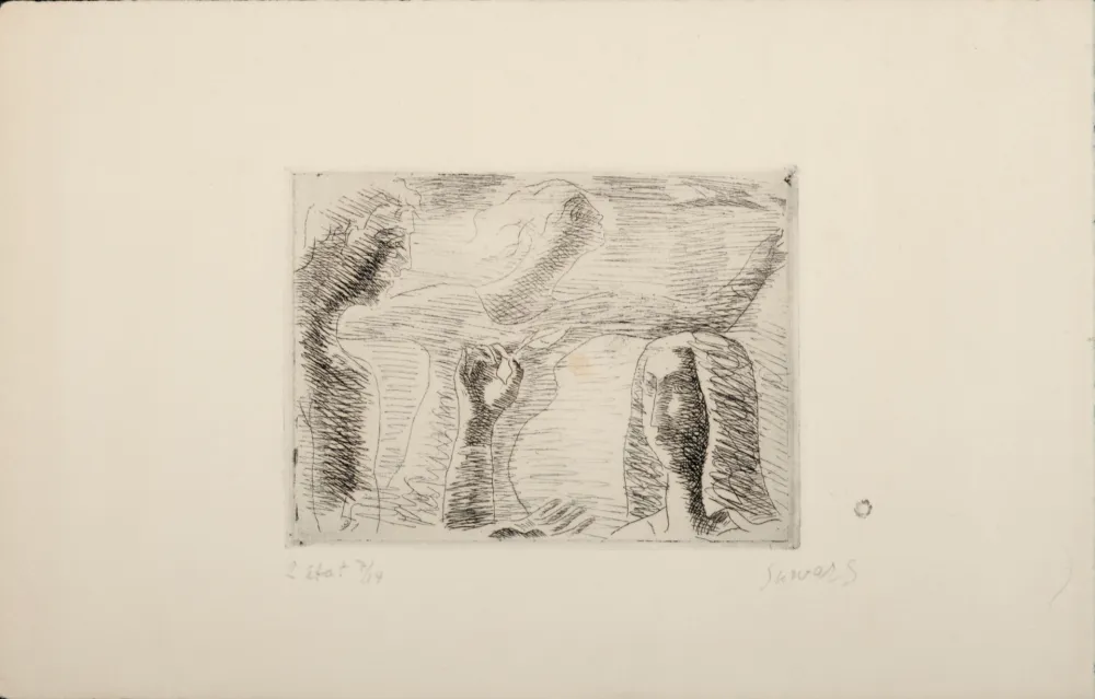Aguafuerte Survage - Composition surréaliste (G), c. 1930s