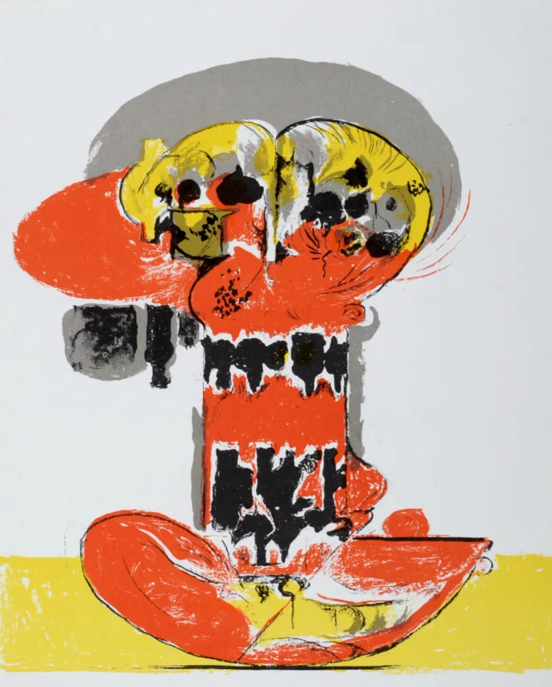 Litografía Sutherland - Composition pour XXème siècle, 1972