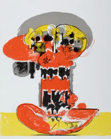 Litografía Sutherland - Composition pour XXème siècle, 1972