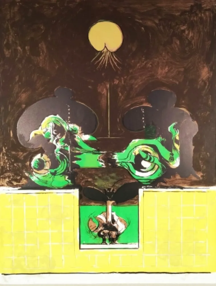 Litografía Sutherland - La Brèche