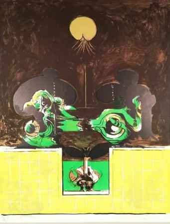 Litografía Sutherland - La Brèche