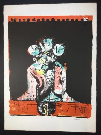 Litografía Sutherland - Roche Tricéphale