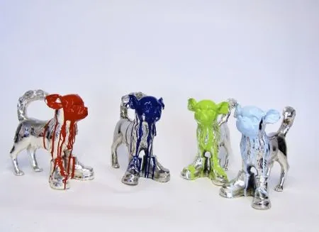 Múltiple Sweetlove - Cloned Silver plated Chihuahua