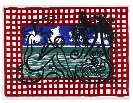 Litografía Szczesny - Bathers on Mustique