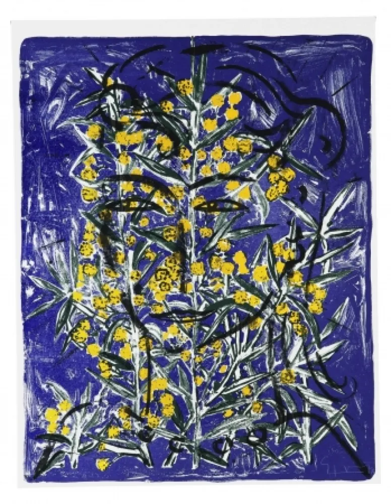 Serigrafía Szczesny - Eva with Mimosa