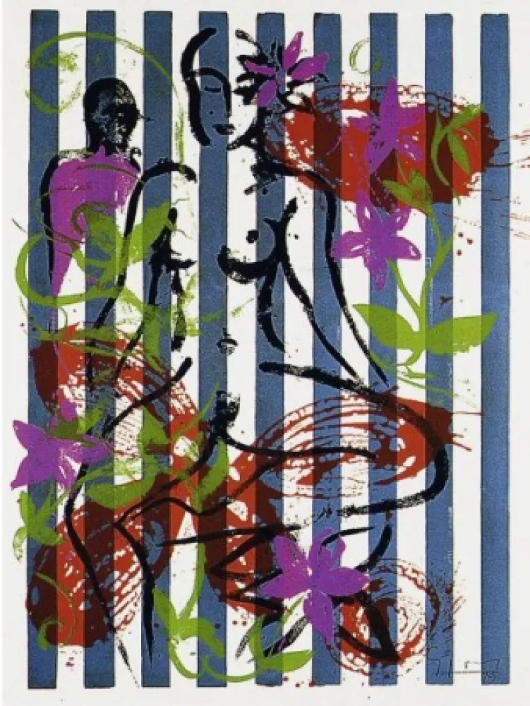 Serigrafía Szczesny - Nude in Jericho Garden