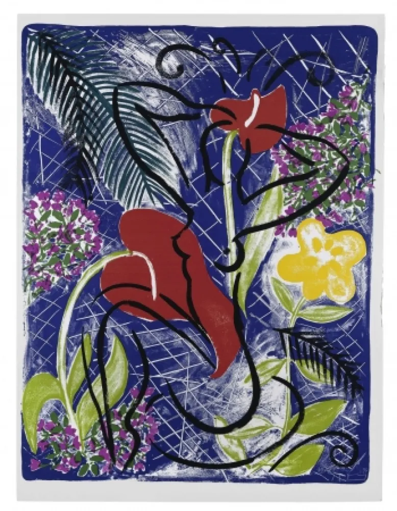 Serigrafía Szczesny - Red Flowers