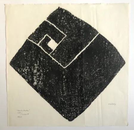 Grabado Székely - Architecte