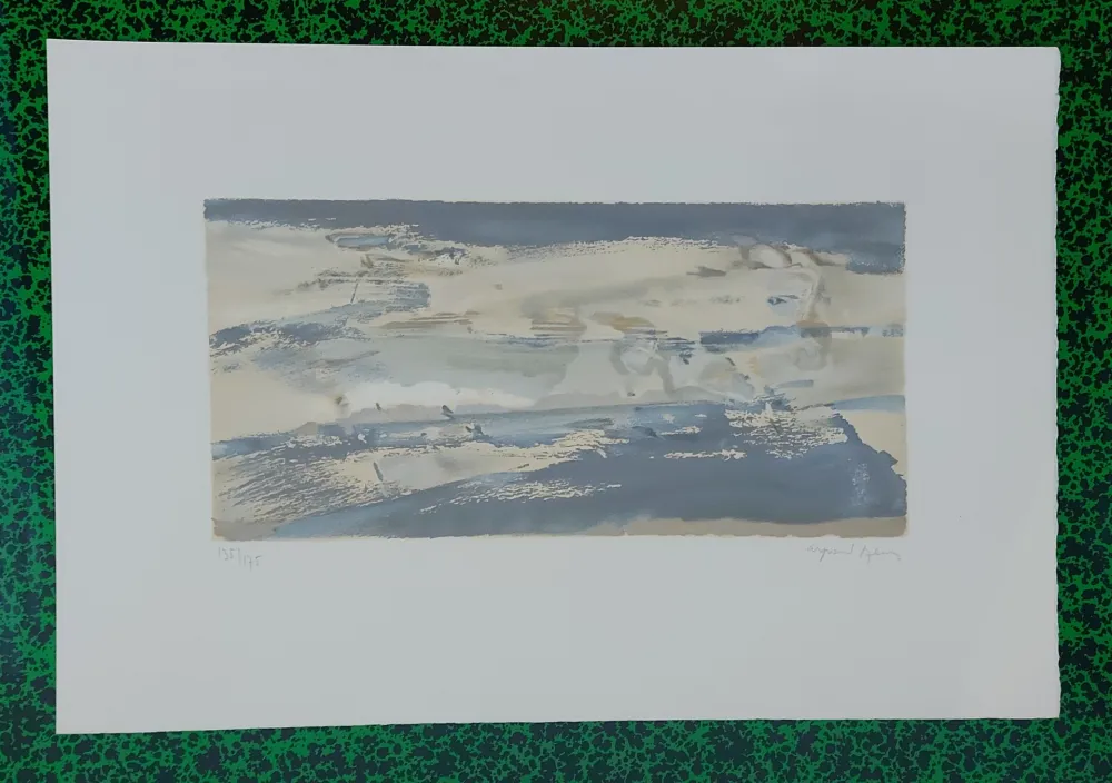 Litografía Szenes - Plage du nord (1982)