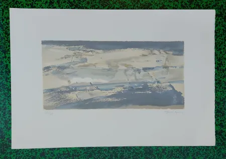 Litografía Szenes - Plage du nord (1982)