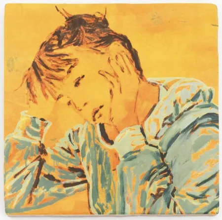Cerámica Tabouret - Self-portrait at the Table