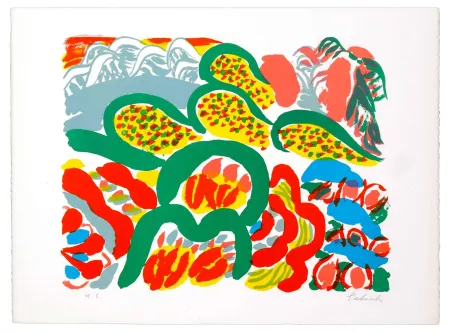 Litografía Tabuchi - Au Loin De La Mer