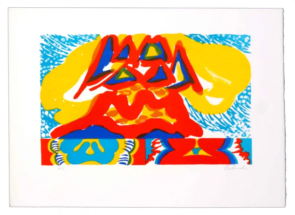 Litografía Tabuchi - Sans titre