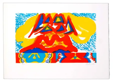 Litografía Tabuchi - Sans titre