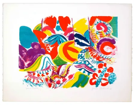 Litografía Tabuchi - Sans titre