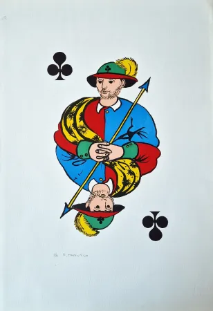 Litografía Tabusso - Fante di fiori