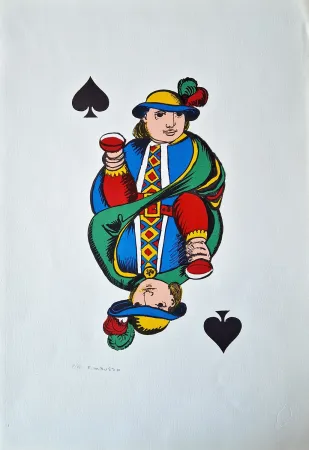 Litografía Tabusso - Fante di picche