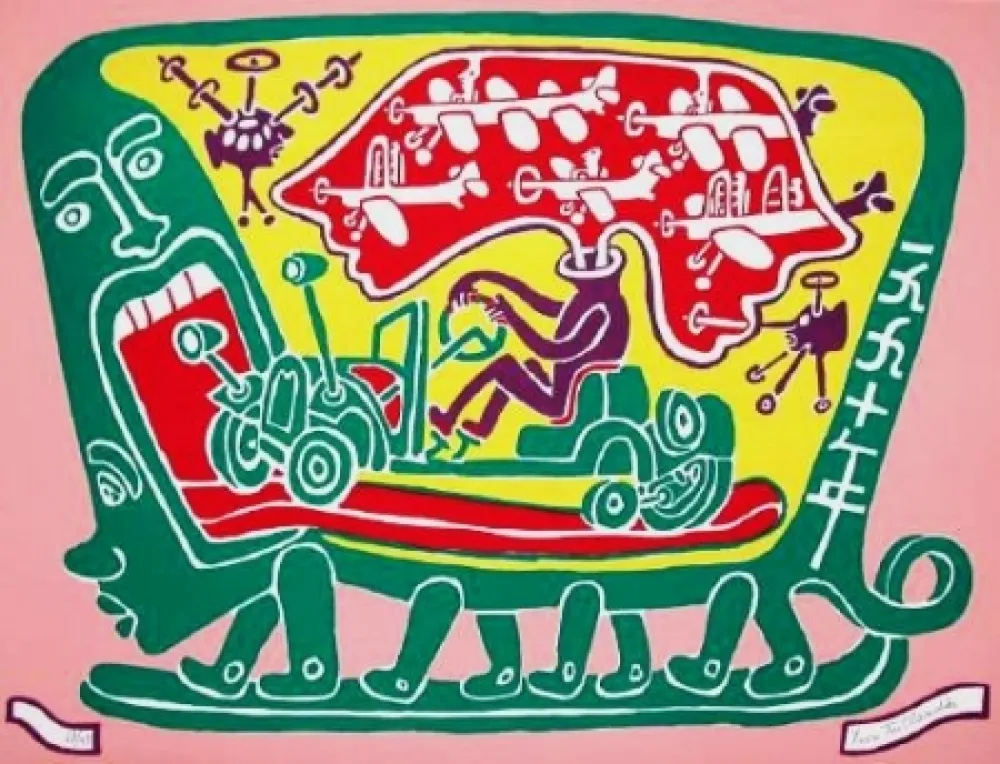 Litografía Taillandier - Land 1