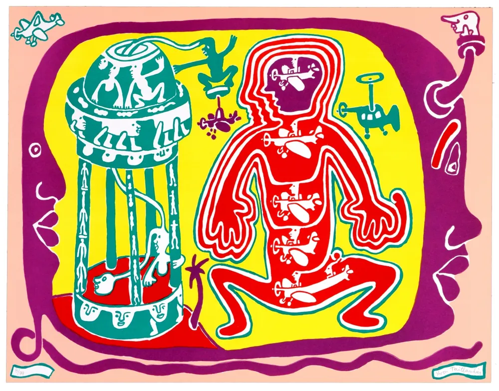 Litografía Taillandier - Sans tire