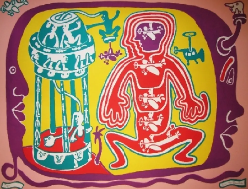 Litografía Taillandier - Taillandier land 