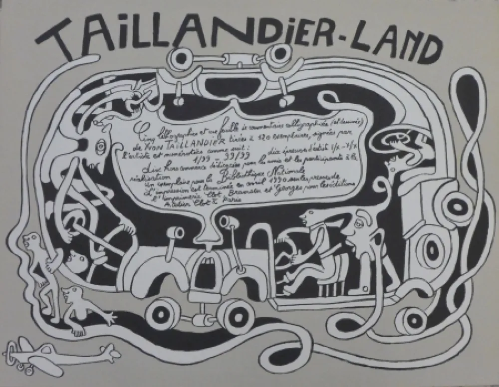 Litografía Taillandier - Taillendier Land