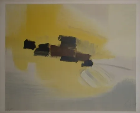 Litografía Tal Coat - Dans les champs