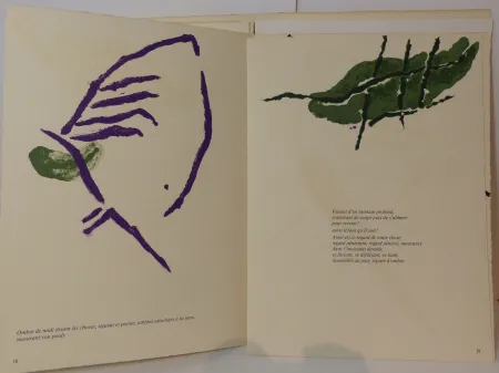 Litografía Tal Coat - Derrière le Miroir. N°199. Deluxe, signé. 