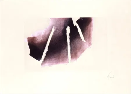 Aguafuerte Tal Coat - Et vient la nuit