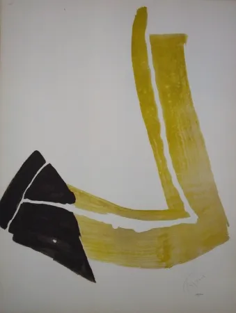 Litografía Tal Coat - Penchée