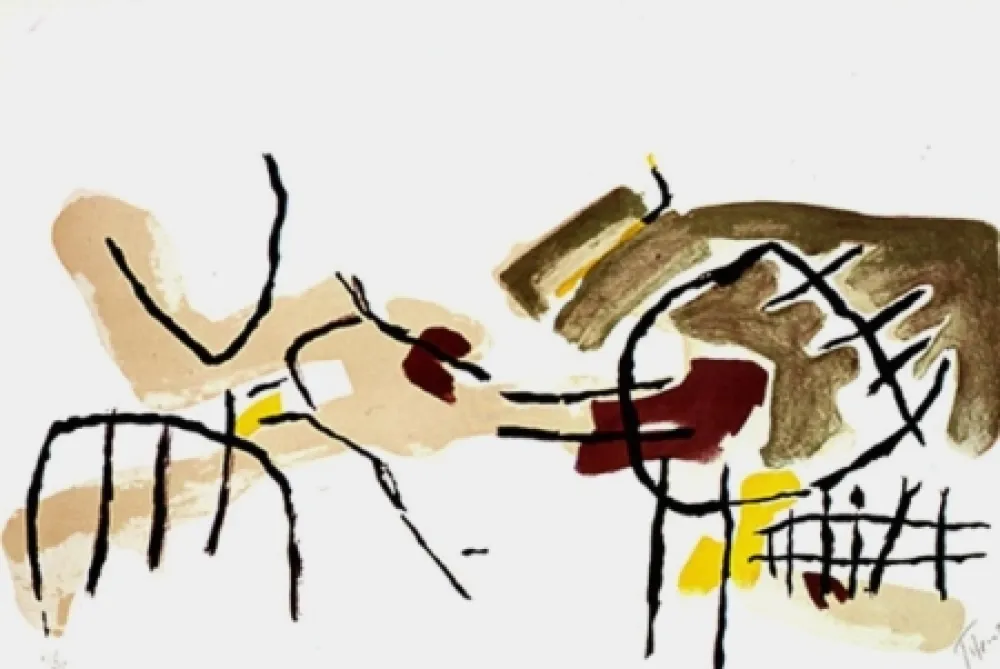 Litografía Tal Coat - ROCHERS