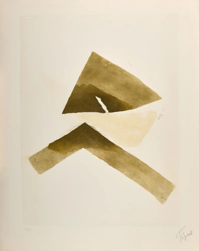 Aguatinta Tal Coat - Se rejoignant. 1980