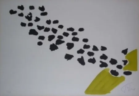 Litografía Tal Coat - VOL D'OISEAUX II