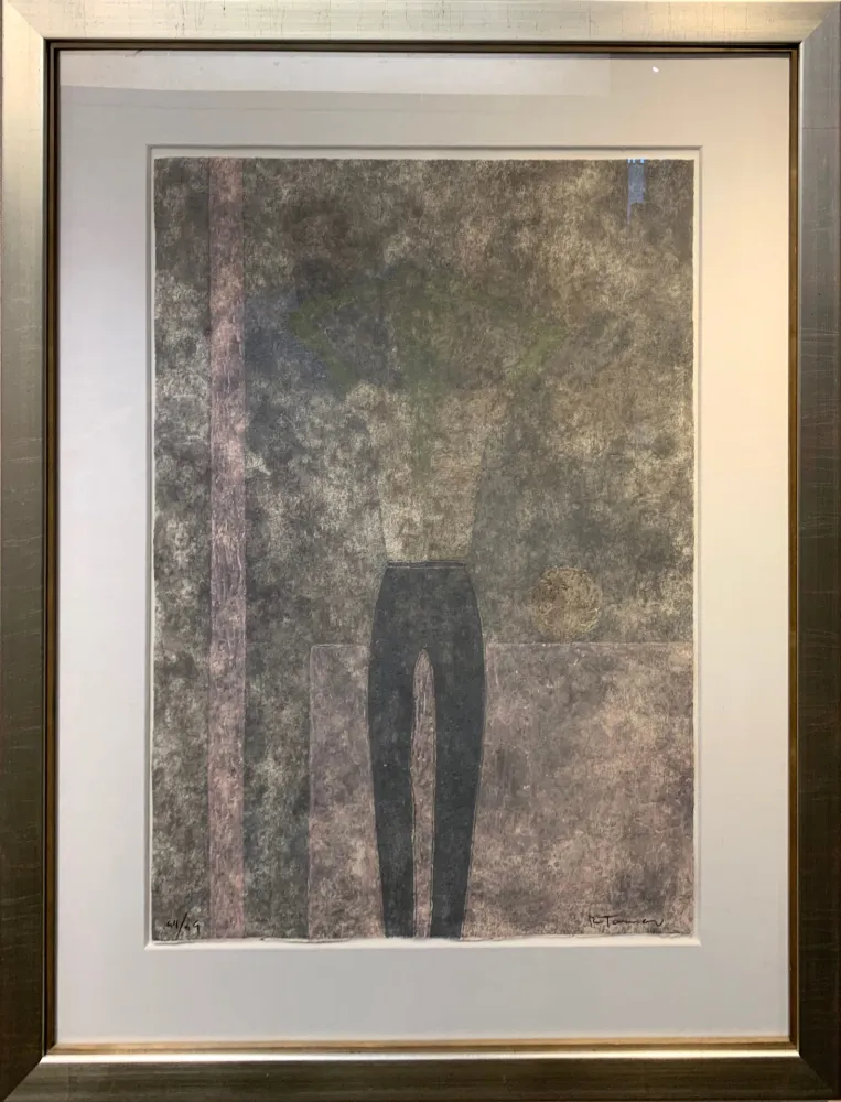 Grabado Tamayo - Hombre con brazos sobre la cabeza