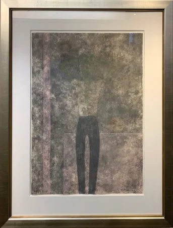 Grabado Tamayo - Hombre con brazos sobre la cabeza