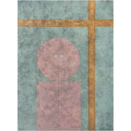 Aguafuerte Tamayo - Personaje en la ventana