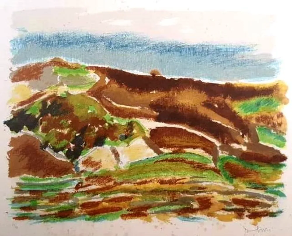 Litografía Tamburi - UNTITLED