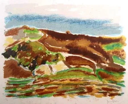 Litografía Tamburi - UNTITLED