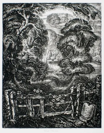 Grabado Tanner - The Old Road:  Elegy for the English Elm I