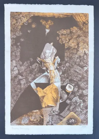 Litografía Tanning - Bateau Bleau - The Grotto