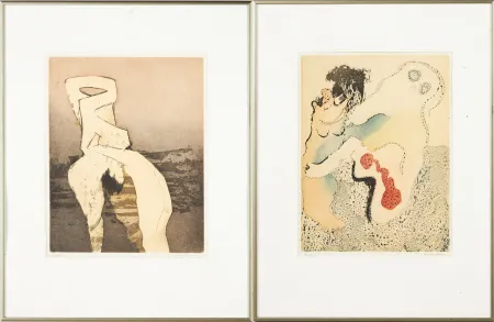 Aguafuerte Y Aguatinta Tanning - En chair et en or