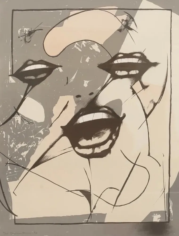 Litografía Tanning - Sin titulo