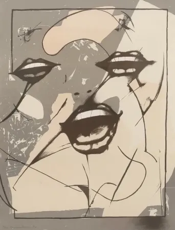 Litografía Tanning - Sin titulo